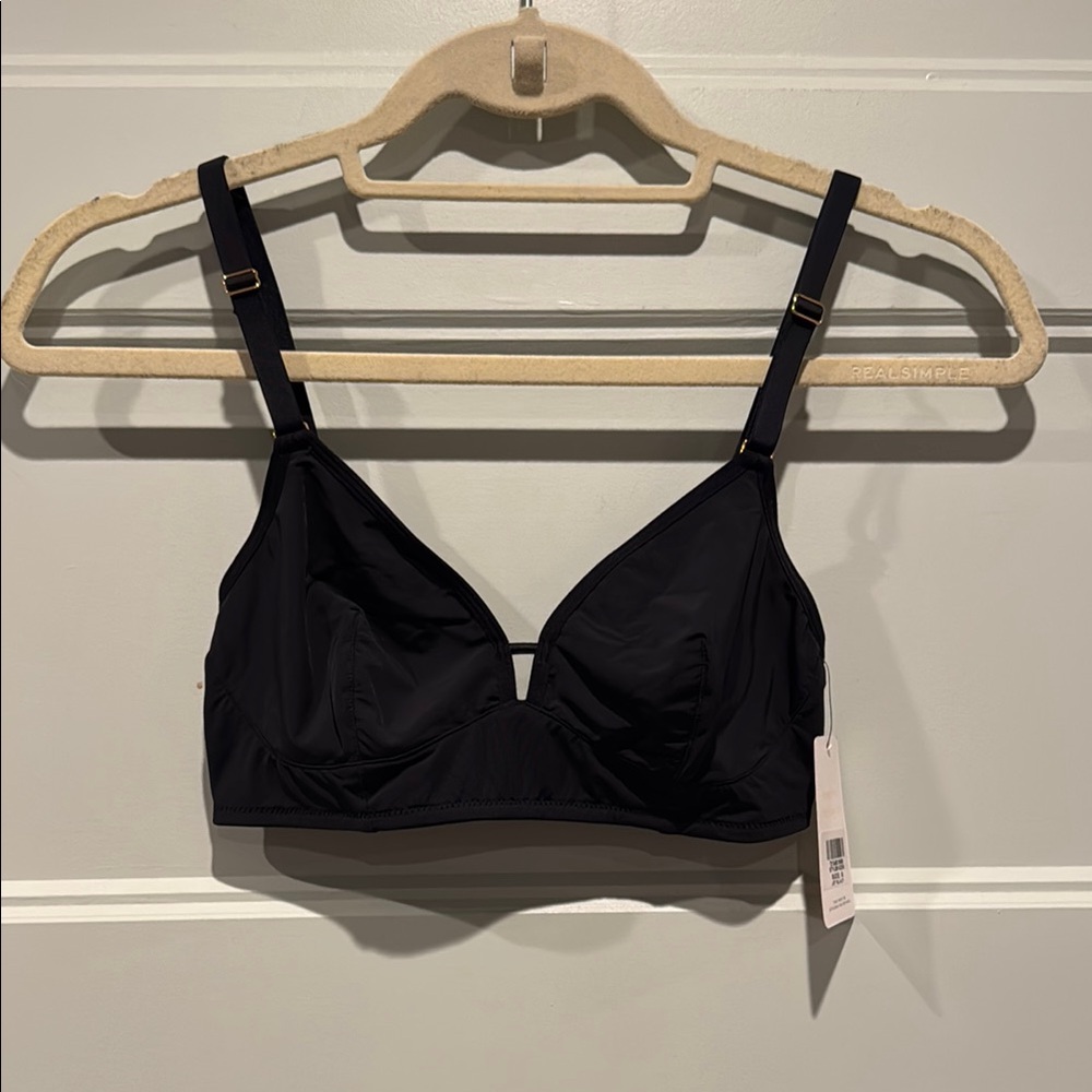 NWT LIVELY low back bralette black S